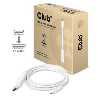 CLUB3D Cavo USB C a HDMI 2.0 UHD 1,8m