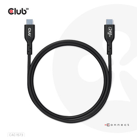 CLUB3D USB 2.0 Type-C Bi-Directional Cable Data 480Mb Pd 240W(48V/5A) EPR 2m