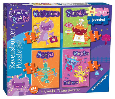 RAVENSBURGER School of Roars My First Puzzle 2-3-4-5 Pezzi