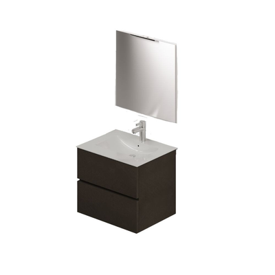 Mobile bagno con lavabo e specchio da 60 fango Effezeta Italia