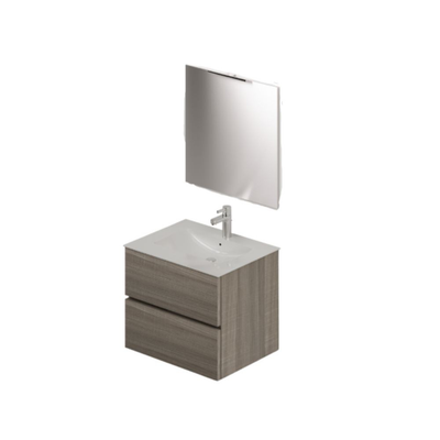 Mobile bagno con lavabo e specchio da 60 olmo Effezeta Italia