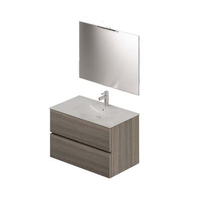 Mobile bagno con lavabo e specchio da 80 olmo Effezeta Italia