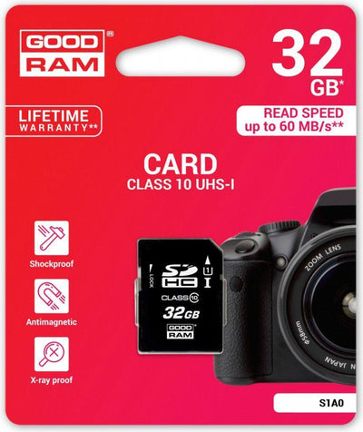 Scheda SD 32GB SDHC Goodram - blister retail