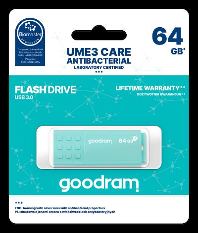 GOODRAM 64GB UME3 CARE - ANTIBATTERICA - USB 3.0