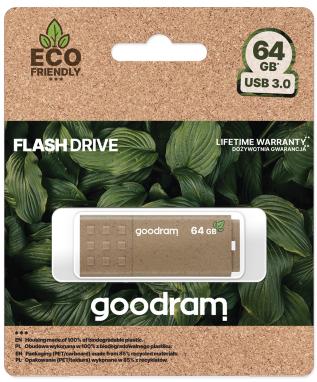 Pendrive GoodRAM 64GB UME3 GREEN USB 3.0 - retail blister
