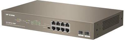 Switch Unmanaged 8GE + 2SFP 8 porte PoE G1110P-8-150w Ip-Com