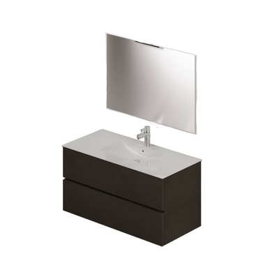 Mobile bagno con lavabo e specchio da 100 fango Effezeta Italia