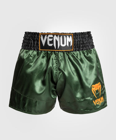 Venum Classic Muay Thai Pantaloncino-Verde/Nero/Oro