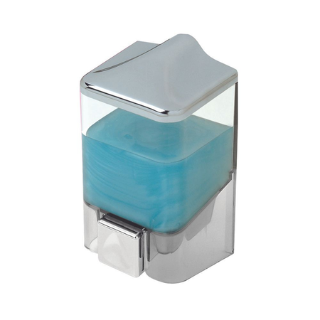 Dispenser per sapone liquido 0,5 LT trasparente e cromo Effezeta Italia