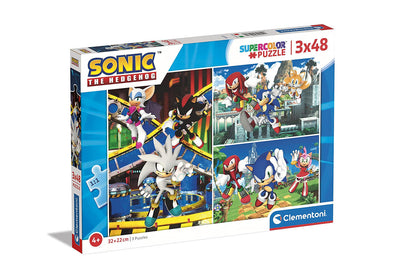 Puzzle Sonic 3x48 pezzi Clementoni