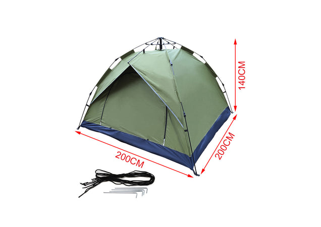 Tenda Campeggio 200X200X140cm Doppia Apertura Colore Assortito A2Zworld
