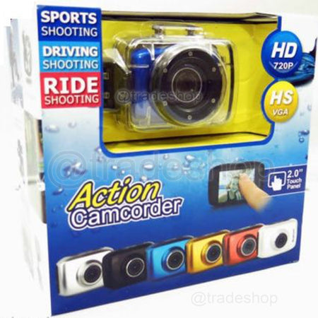 Videocamera Digitale Hd 2.0" 720p Race Action Sport Camera Subacquea Casco Moto Elettronica/Foto e videocamere/Video e fotografia subacquea/Fotocamere subacque Trade Shop italia - Napoli, Commerciovirtuoso.it