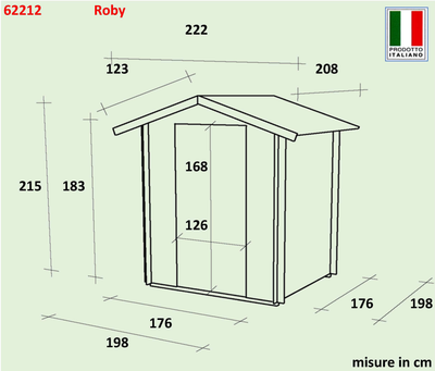 Casetta Bh19 Roby 198x198 cm PDF pefc Alce