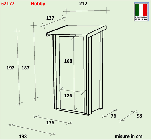 Casetta Bh19 Hobby Monofalda Varie misure PSF pefc Alce