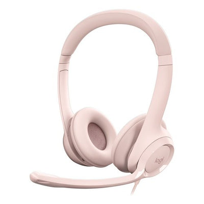 Cuffie filo Logitech 981 001281 H390 Usb Rose