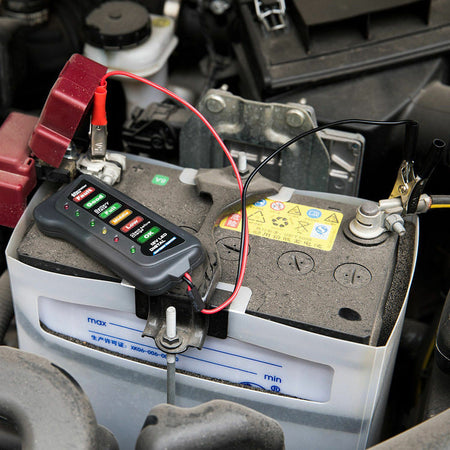 Tester Digitale Per Verifica Controllo Batteria Auto Moto 12v 6 Led Tools
