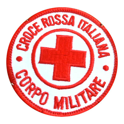 Toppa Piccola Croce Rossa Italiana Corpo Militare Toppa Termoadesiva Sport e tempo libero/Fan Shop/Abbigliamento/Accessori/Toppe Il Distintivo - Pesaro, Commerciovirtuoso.it