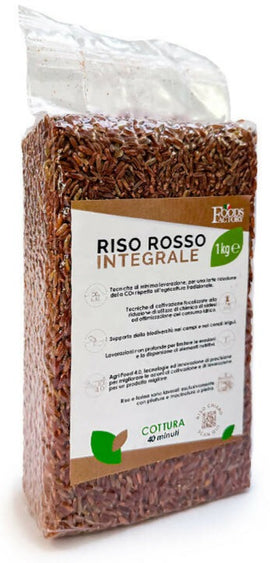Riso Rosso Integrale | 3 pacchi da 1 Kg - Sapore Unico E Aromatico Alimentari e cura della casa/Pasta riso e legumi secchi/Cereali integrali/Riso Vero - Bergamo, Commerciovirtuoso.it