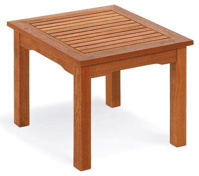 RIACO - tavolino da giardino in legno massiccio di acacia 50x50 Marrone
