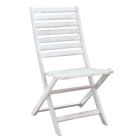 SORTIS - sedia da giardino pieghevole in legno massiccio di acacia Bianco Milani Home