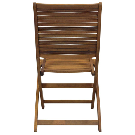 MULIER - sedia da giardino pieghevole in legno massiccio di acacia Marrone