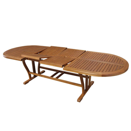 GENIUS - tavolo da giardino allungabile in legno massiccio di acacia 200/300x110 Marrone