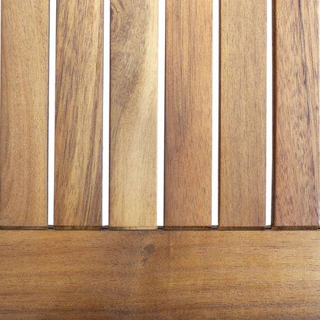 AARON - tavolo da giardino in legno massiccio di acacia 80x80 Marrone Milani Home