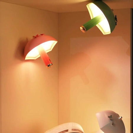 Lampada magnetica a forma di ombrello ricaricabile con 3 modalità di luce lampada colorata mini ombrello