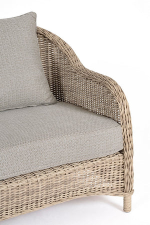 Divano "Aditya New" a tre posti, con cuscini comodi e sfoderabili, in fibra sintetica Giardino e giardinaggio/Arredamento da giardino e accessori/Divani Decor Space - Altamura, Commerciovirtuoso.it
