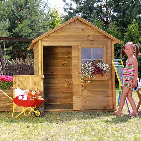 TRILLI - casetta in legno per bambini Marrone Milani Home