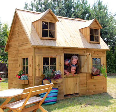 DADE - casetta in legno per bambini Marrone Milani Home