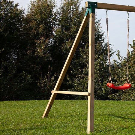 BIX - altalena in legno per bambini due posti Marrone Milani Home