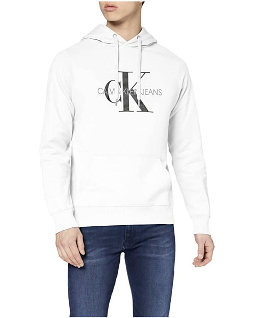 Calvin Klein Felpa con Cappuccio Uomo 98%Cotone Elasticizzato Logo Stampato  e Tasca Centrale Calvin Klein Monogram Regular Hoodie Felpa Uomo -  commercioVirtuoso.it