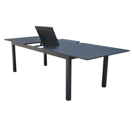 ARGENTUM - tavolo da giardino allungabile in alluminio 220/280x100 Antracite Milani Home