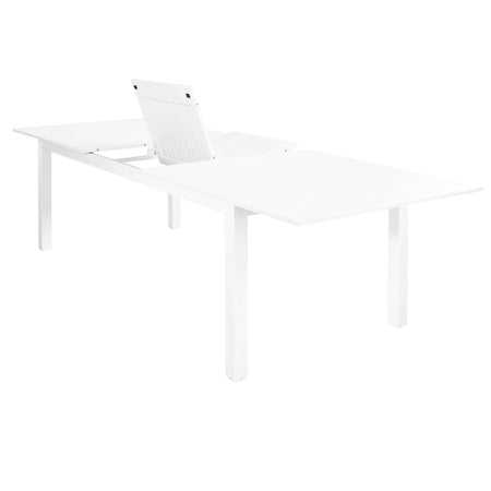 ARGENTUM - tavolo da giardino allungabile in alluminio 220/280x100 Bianco Milani Home