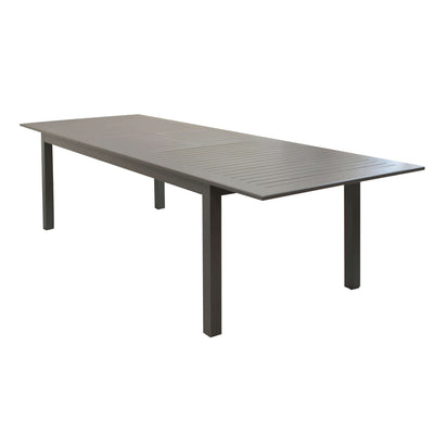 ARGENTUM - tavolo da giardino allungabile in alluminio 220/280x100 Taupe