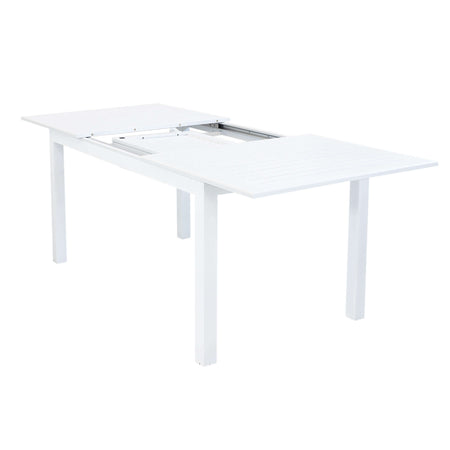 ARGENTUM - tavolo da giardino allungabile in alluminio 150/210x90 Bianco Milani Home