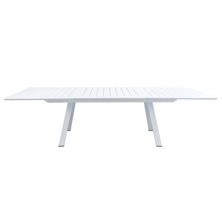 SPLENDOR - tavolo da giardino allungabile in alluminio 200/300x110 Bianco Milani Home