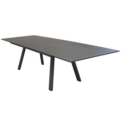 SPLENDOR - tavolo da giardino allungabile in alluminio 200/300x110 Taupe