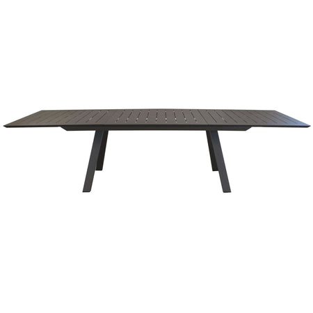 SPLENDOR - tavolo da giardino allungabile in alluminio 200/300x110 Taupe Milani Home