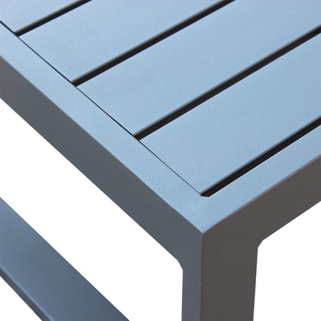 ARGENTUM - tavolino da giardino in alluminio 45x45 Antracite Milani Home