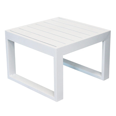 ARGENTUM - tavolino da giardino in alluminio 45x45 Bianco