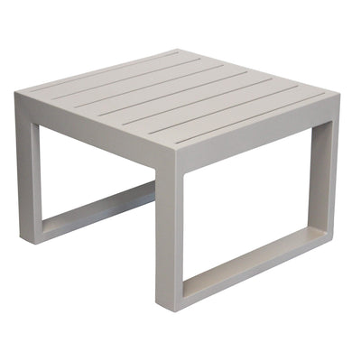 ARGENTUM - tavolino da giardino in alluminio 45x45 Tortora