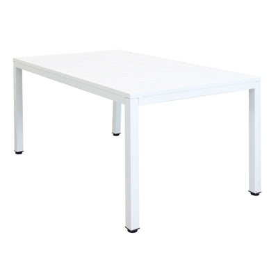 OMEN - tavolo da giardino in alluminio 150x90 Bianco Milani Home