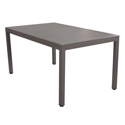 OMEN - tavolo da giardino in alluminio 150x90 Taupe