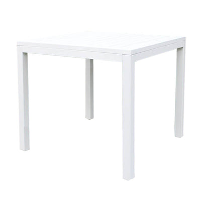 ARGENTUM - tavolo da giardino in alluminio 80x80 Bianco Milani Home
