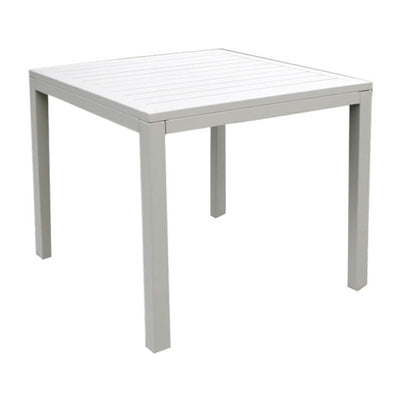 ARGENTUM - tavolo da giardino in alluminio 80x80 Tortora Milani Home
