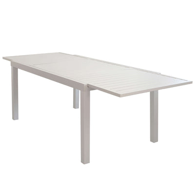 DEXTER - tavolo da giardino allungabile in alluminio 160/240x90 Tortora Milani Home