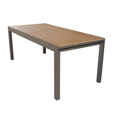 VIDUUS - tavolo da giardino in alluminio 160/240x95 Taupe Milani Home