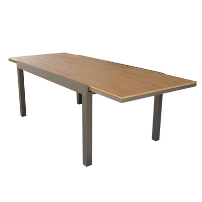 VIDUUS - tavolo da giardino in alluminio 160/240x95 Taupe